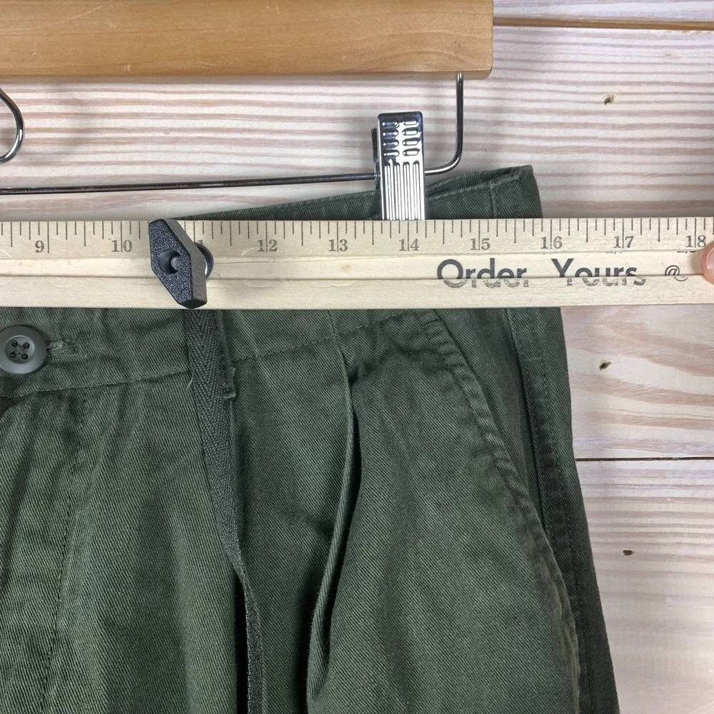 Musinsa Standard Wide Barrel‎ Leg Trouser 31 Pleated Green Pants Utility